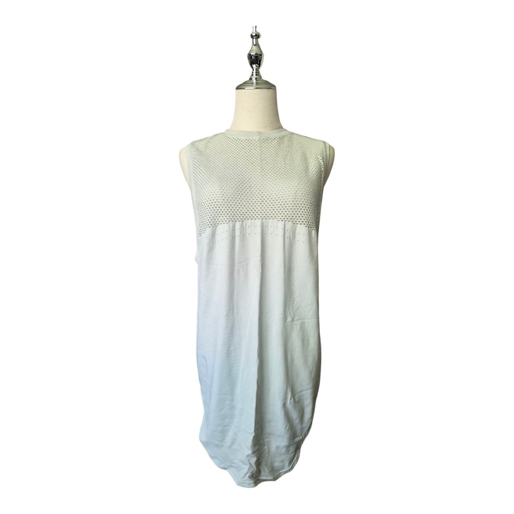 Varley Harvey Tank XXS XS Sage Green Mesh Athleisure Sleeveless Workout Top